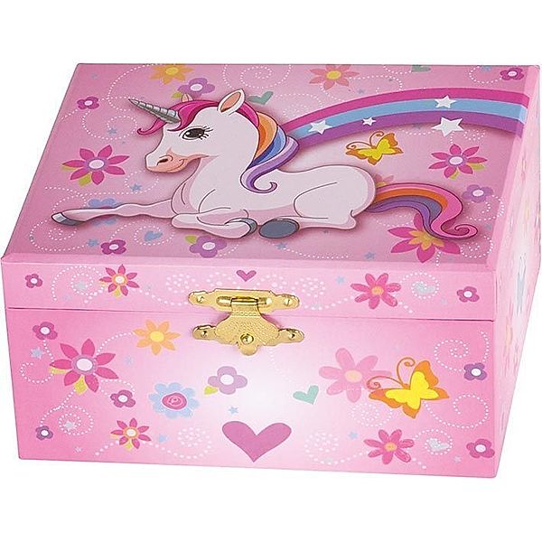 Goki Musikspieldose EINHORN in pink/rosa