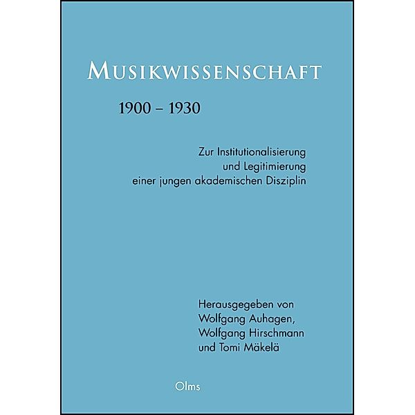 Musikwissenschaft 1900-1930