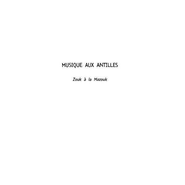 MUSIQUE AUX ANTILLES / Hors-collection, Maurice Jallier