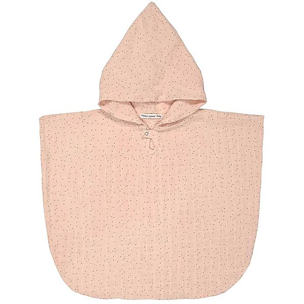 Lässig Musselin-Badeponcho DOTS (1-3 J.) in peach rose