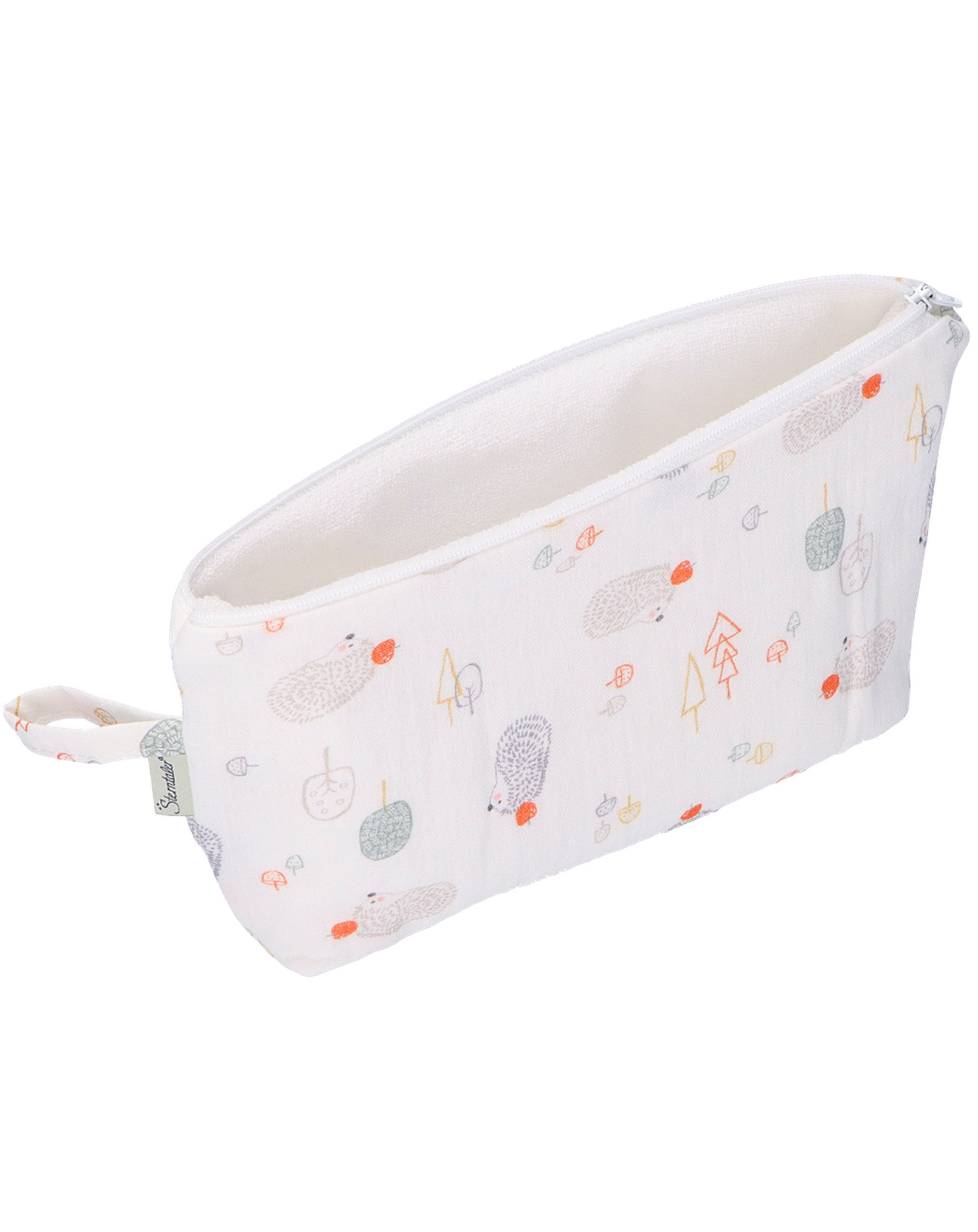 Musselin-Kulturtasche IGEL BABY 15x25 in weiß kaufen