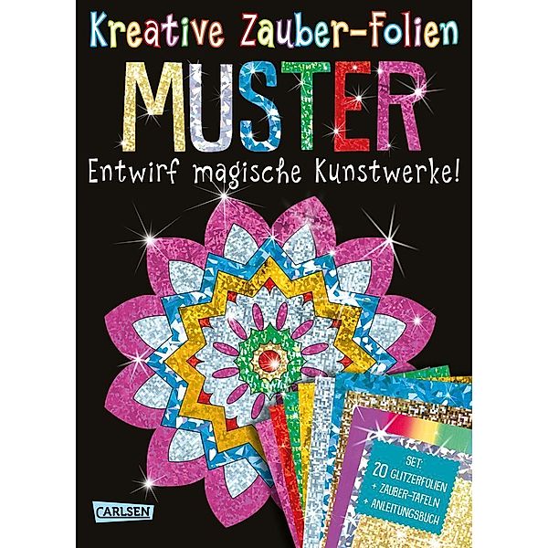 Muster: Set mit 10 Zaubertafeln, 20 Folien und Anleitungsbuch / Kreative Zauber-Folien Bd.2, Anton Poitier