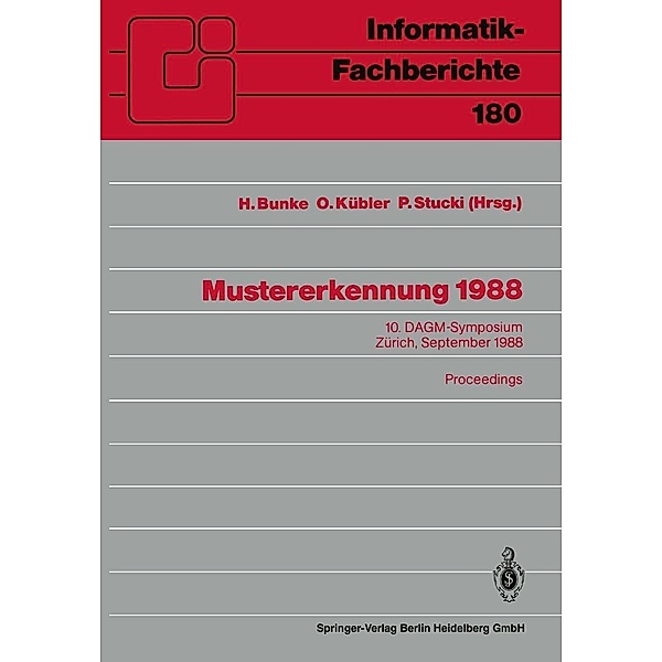 Mustererkennung 1988 / Informatik-Fachberichte Bd.180