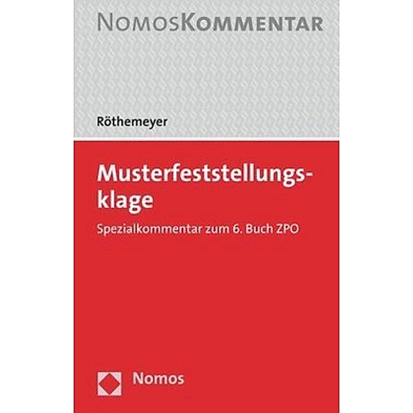 Musterfeststellungsklage, Handkommentar, Peter Röthemeyer
