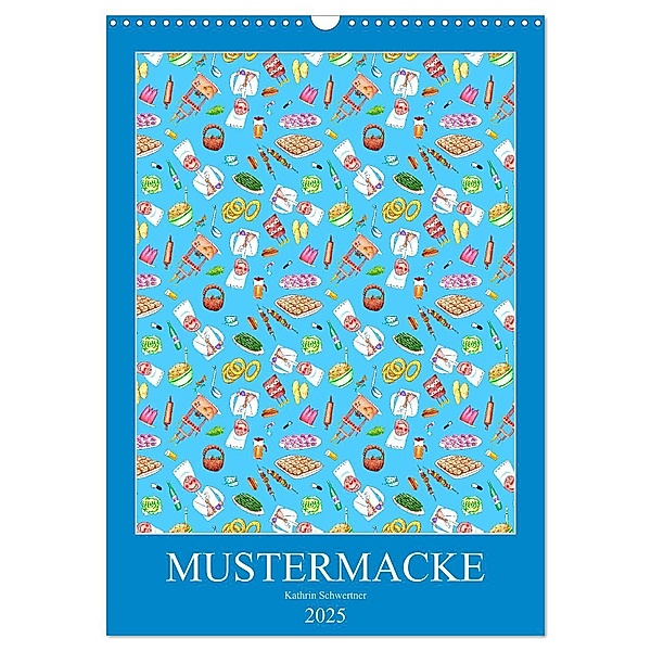 MUSTERMACKE (Wandkalender 2025 DIN A3 hoch), CALVENDO Monatskalender, Calvendo, Kathrin Schwertner