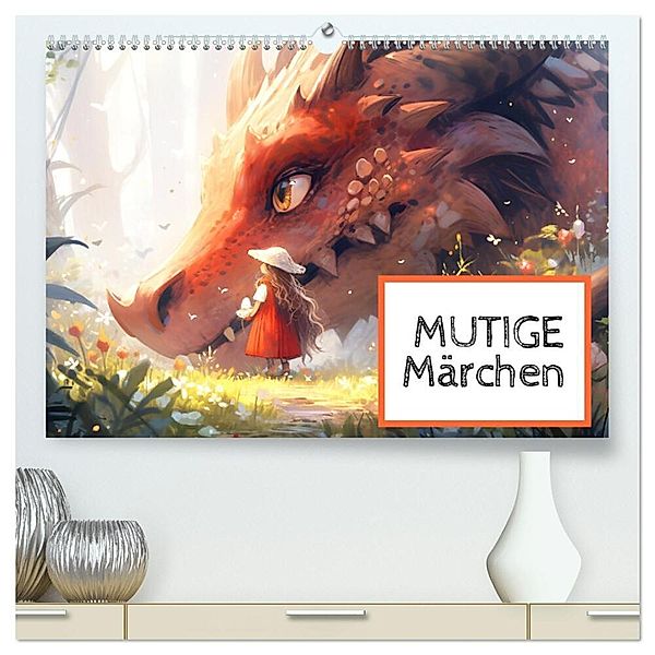 Mutige Märchen (hochwertiger Premium Wandkalender 2024 DIN A2 quer), Kunstdruck in Hochglanz, Monika Altenburger