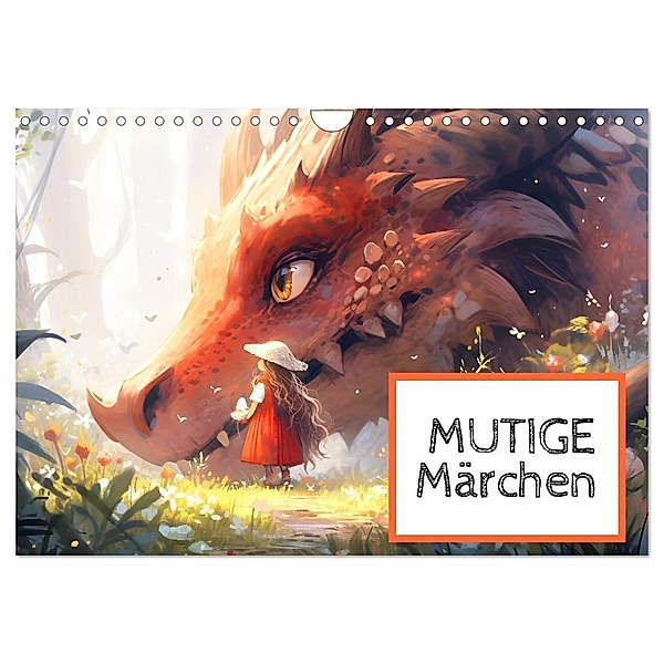 Mutige Märchen (Wandkalender 2025 DIN A4 quer), CALVENDO Monatskalender, Calvendo, Monika Altenburger