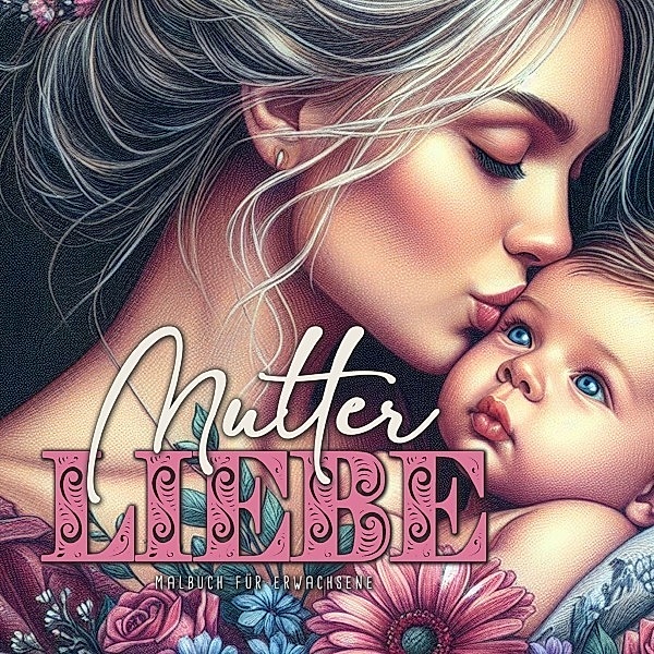 Mutterliebe Malbuch für Erwachsene, Monsoon Publishing, Musterstück Grafik