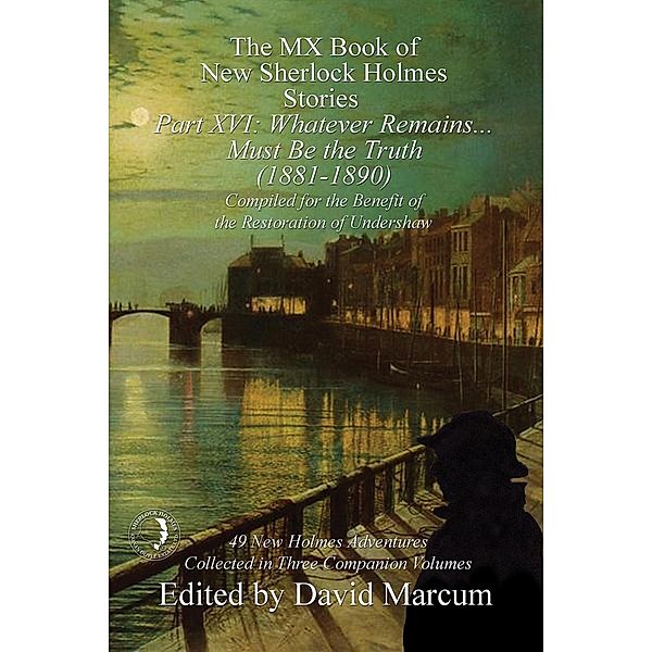 MX Book of New Sherlock Holmes Stories - Part XVI / The MX Book of New Sherlock Holmes Stories, David Marcum