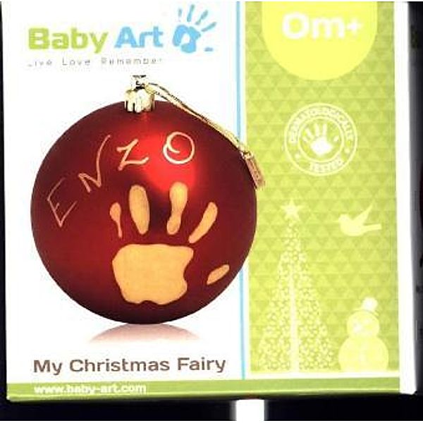 My Christmas Fairy - Christmas Ball, Red, Baby Art