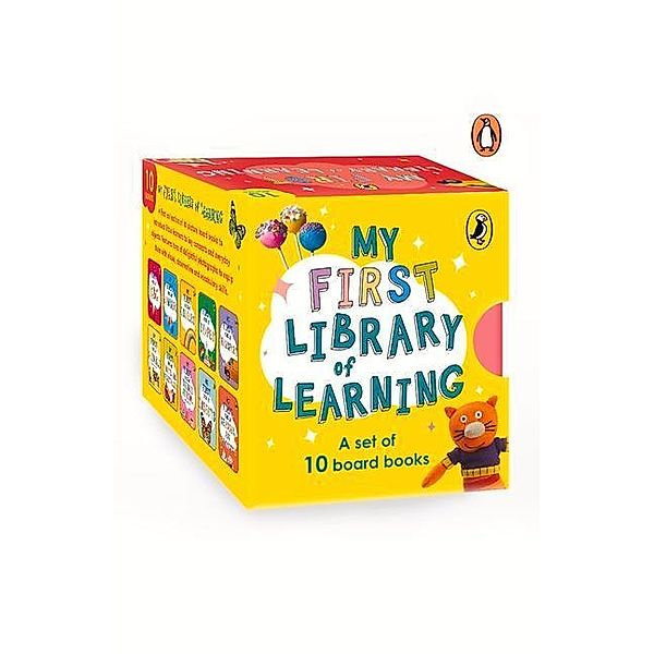 My First Library of Learning: Box Set, Complete Collection of 10 Early Learning Board Books for Super Kids, 0 to 3 Abc, Colours, Opposites, Numbers, A, Penguin India