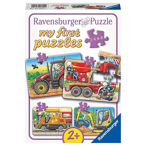 Ravensburger Verlag My first puzzles – Bei der Arbeit 2/4/6/8-teilig