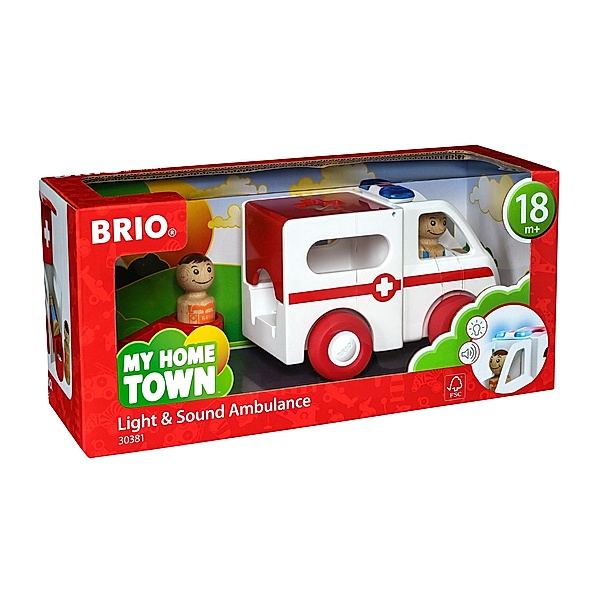 Brio My Home Town Krankenwagen mit Licht und Sound