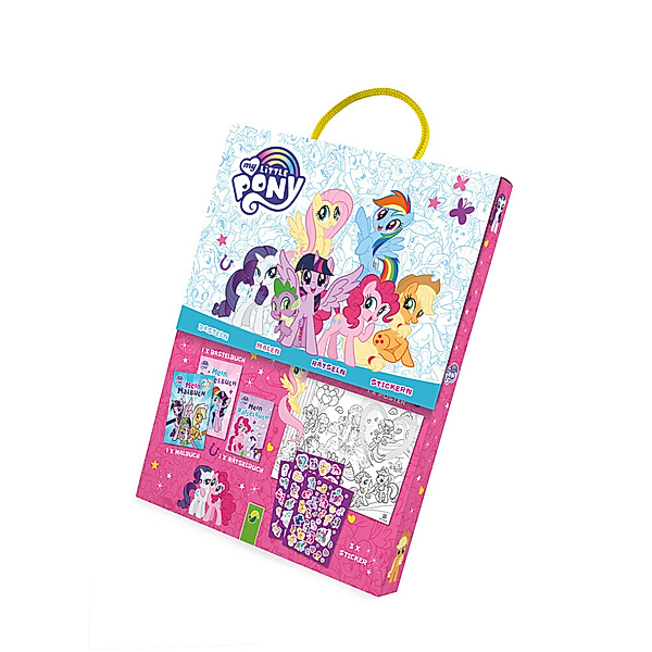 My Little Pony Spass-Box mit 3 Büchern und Stickern, Schwager & Steinlein Verlag