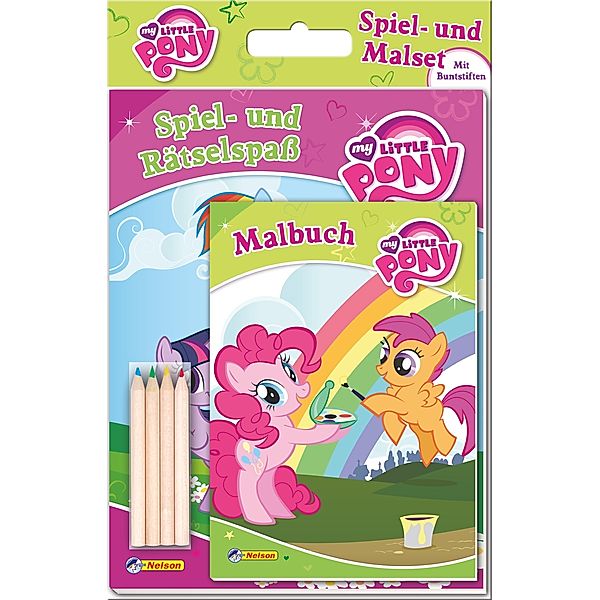 My Little Pony - Spiel- und Malset, m. 4 Buntstiften