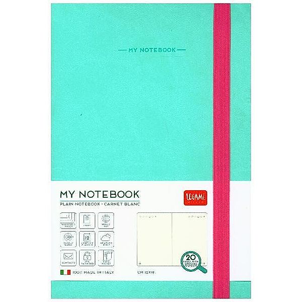 My Notebook - Medium Plain Aqua