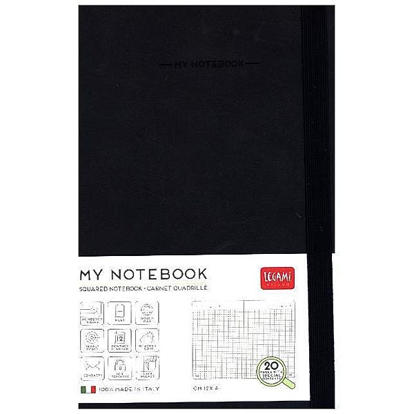 My Notebook - Medium Squared Black