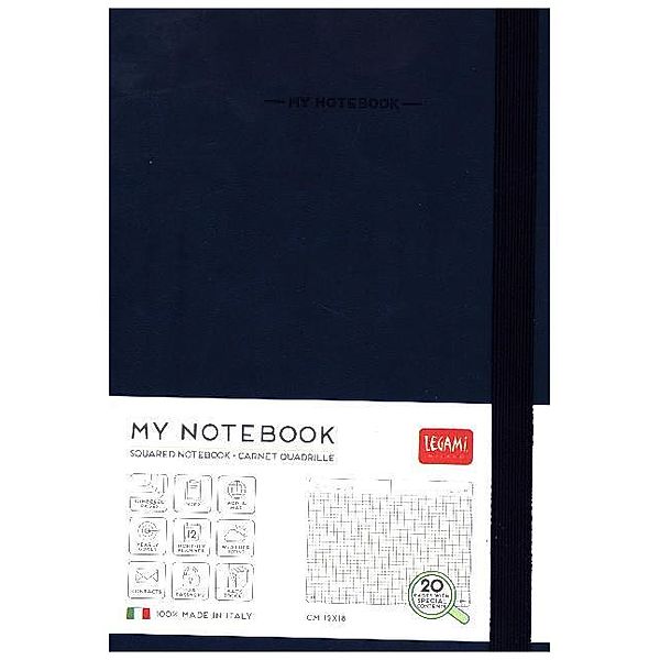 My Notebook - Medium Squared Blue