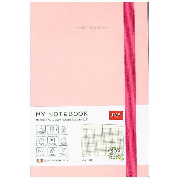 My Notebook - Medium Squared Pink
