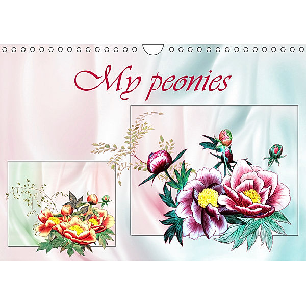 My peonies (Wall Calendar 2019 DIN A4 Landscape), Dusanka Djeric