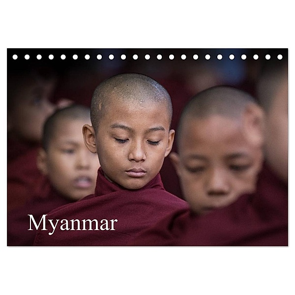 Myanmar 2024 (Tischkalender 2024 DIN A5 quer), CALVENDO Monatskalender, Winfried Rusch