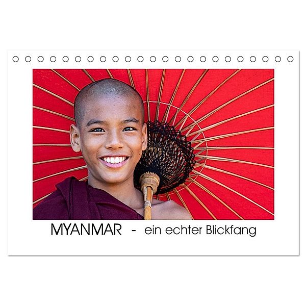 Myanmar - ein echter Blickfang (Tischkalender 2024 DIN A5 quer), CALVENDO Monatskalender, Gabi Steiner