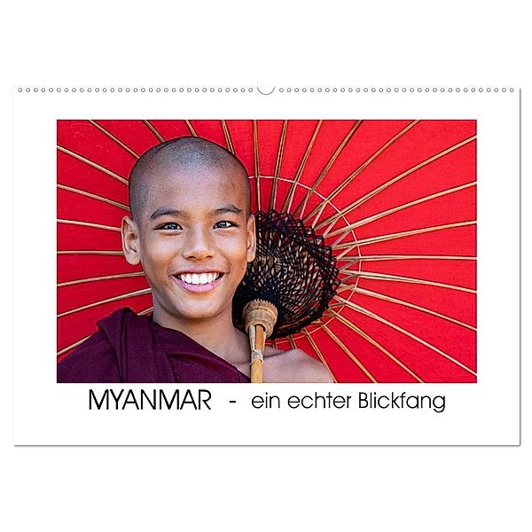 Myanmar - ein echter Blickfang (Wandkalender 2024 DIN A2 quer), CALVENDO Monatskalender, Gabi Steiner