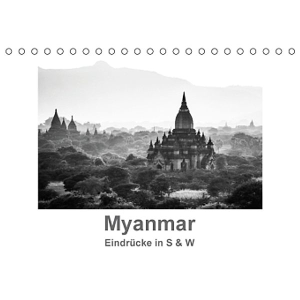 Myanmar - Eindrücke in S & W (Tischkalender 2016 DIN A5 quer), Britta Knappmann