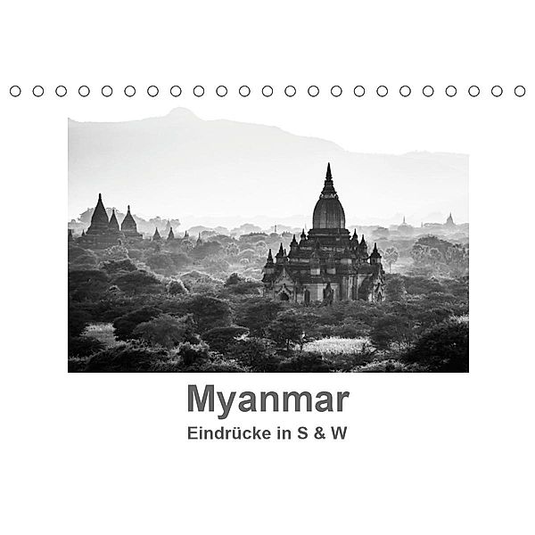 Myanmar - Eindrücke in S & W (Tischkalender 2020 DIN A5 quer), Britta Knappmann