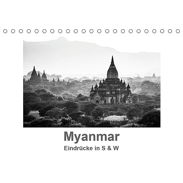 Myanmar - Eindrücke in S & W (Tischkalender 2021 DIN A5 quer), Britta Knappmann
