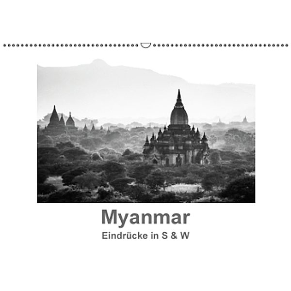 Myanmar - Eindrücke in S & W (Wandkalender 2016 DIN A2 quer), Britta Knappmann