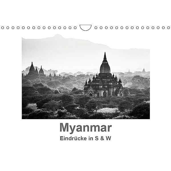 Myanmar - Eindrücke in S & W (Wandkalender 2019 DIN A4 quer), Britta Knappmann