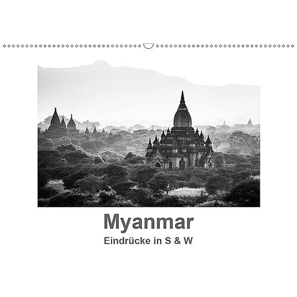 Myanmar - Eindrücke in S & W (Wandkalender 2020 DIN A2 quer), Britta Knappmann