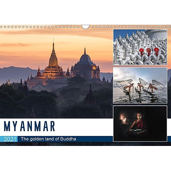 Myanmar (Wall Calendar 2021 DIN A3 Landscape), Joana Kruse