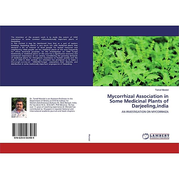 Mycorrhizal Association in Some Medicinal Plants of Darjeeling,india, Tamal Mondal