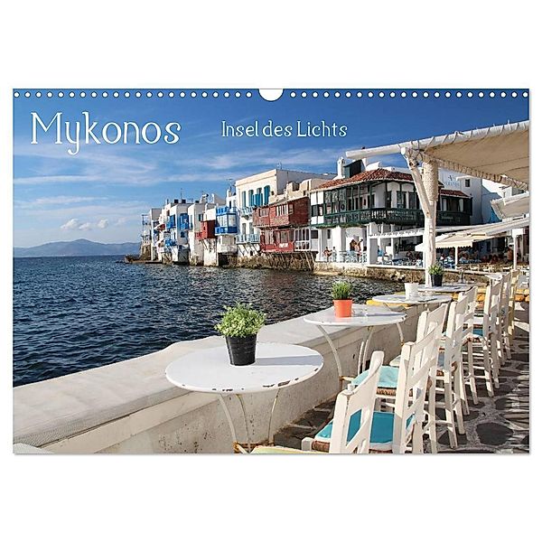 Mykonos - Insel des Lichts (Wandkalender 2024 DIN A3 quer), CALVENDO Monatskalender, Hartwig Bambach