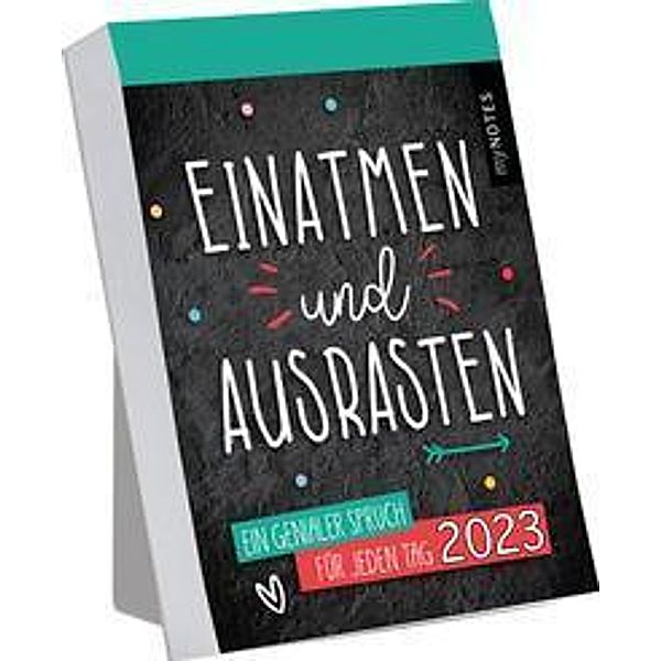 myNOTES Abreisskalender Einatmen und Ausrasten 2023