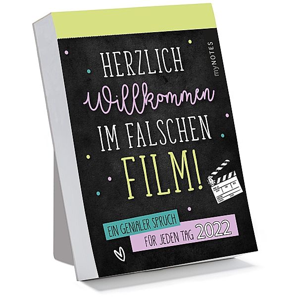 myNOTES Abreißkalender Herzlich Willkommen im falschen Film! 2022