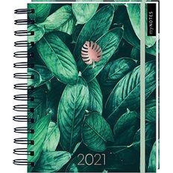 MyNOTES Kalender mit Spiralbindung Pflanzen 2021