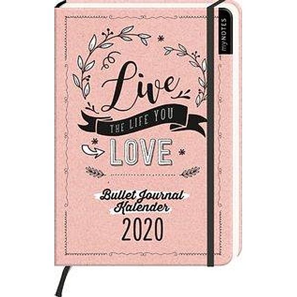 myNOTES Live the life you love, Bullet Journal Kalender 2020