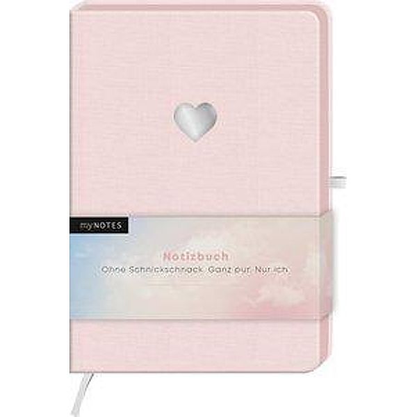 myNOTES Notizbuch A5 Classics Herz rosa