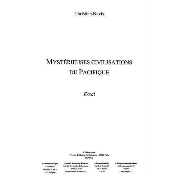 Mysterieuses civilisations dupacifique / Hors-collection, Moschell Martin