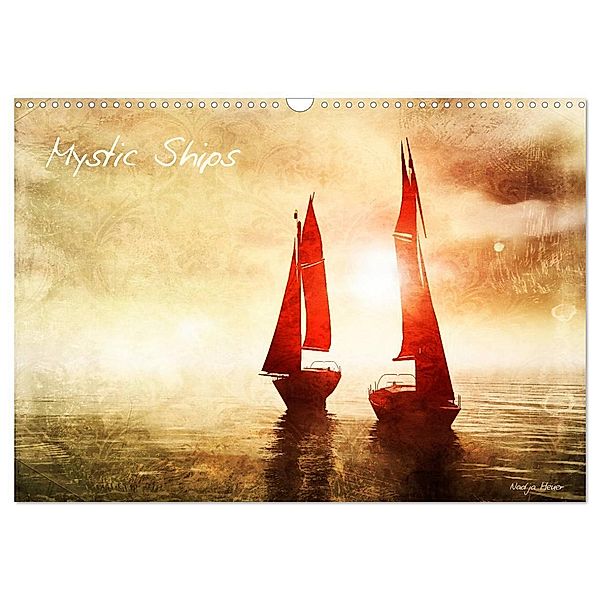 Mystic Ships (Wandkalender 2025 DIN A3 quer), CALVENDO Monatskalender, Calvendo, Nadja Heuer