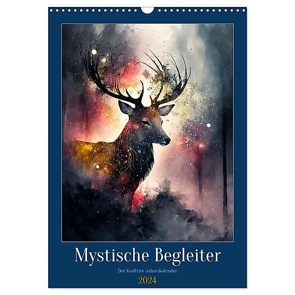 Mystische Begleiter (Wandkalender 2024 DIN A3 hoch), CALVENDO Monatskalender, Calvendo, Motomi AI