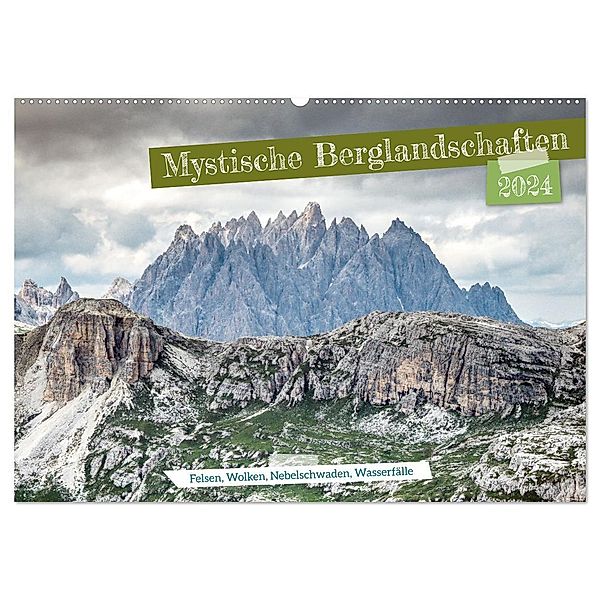 Mystische Berglandschaften (Wandkalender 2024 DIN A2 quer), CALVENDO Monatskalender, Frank Brehm