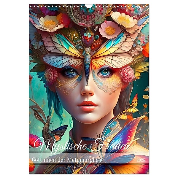 Mystische Frauen - Göttinnen der Metamorphose (Wandkalender 2025 DIN A3 hoch), CALVENDO Monatskalender, Calvendo, Fotodesign Verena Scholze