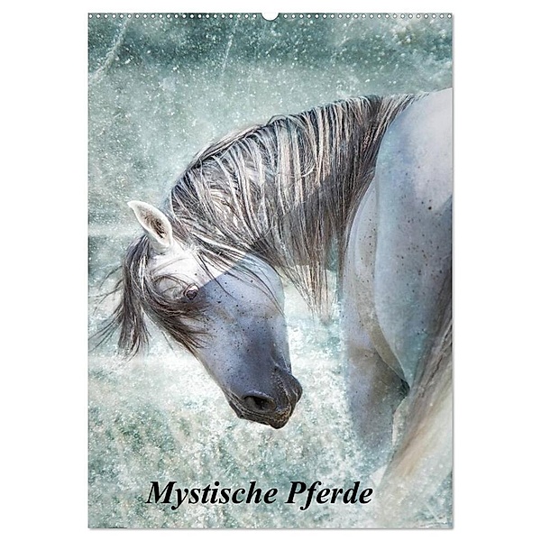 Mystische Pferde (Wandkalender 2024 DIN A2 hoch), CALVENDO Monatskalender, Studio FotoDreams.DE