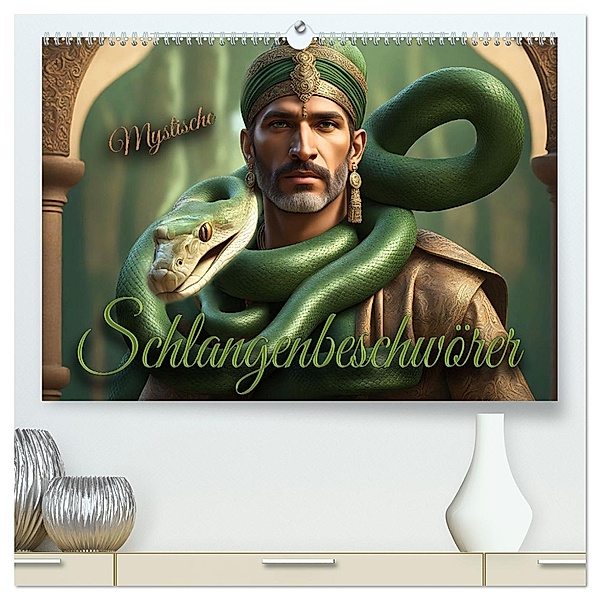 Mystische Schlangenbeschwörer (hochwertiger Premium Wandkalender 2024 DIN A2 quer), Kunstdruck in Hochglanz, Calvendo, Renate Utz