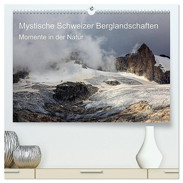 Mystische Schweizer Berglandschaften - Momente in der Natur (hochwertiger Premium Wandkalender 2024 DIN A2 quer), Kunstdruck in Hochglanz, Marcel Schäfer