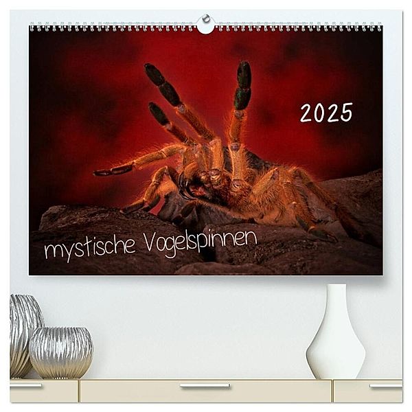 Mystische Vogelspinnen (hochwertiger Premium Wandkalender 2025 DIN A2 quer), Kunstdruck in Hochglanz, Calvendo, Horst Baderschneider
